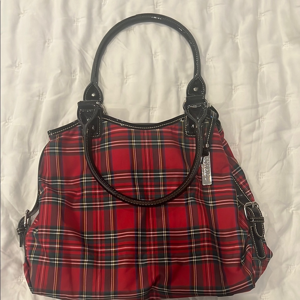 CHAPS vintage plaid bag